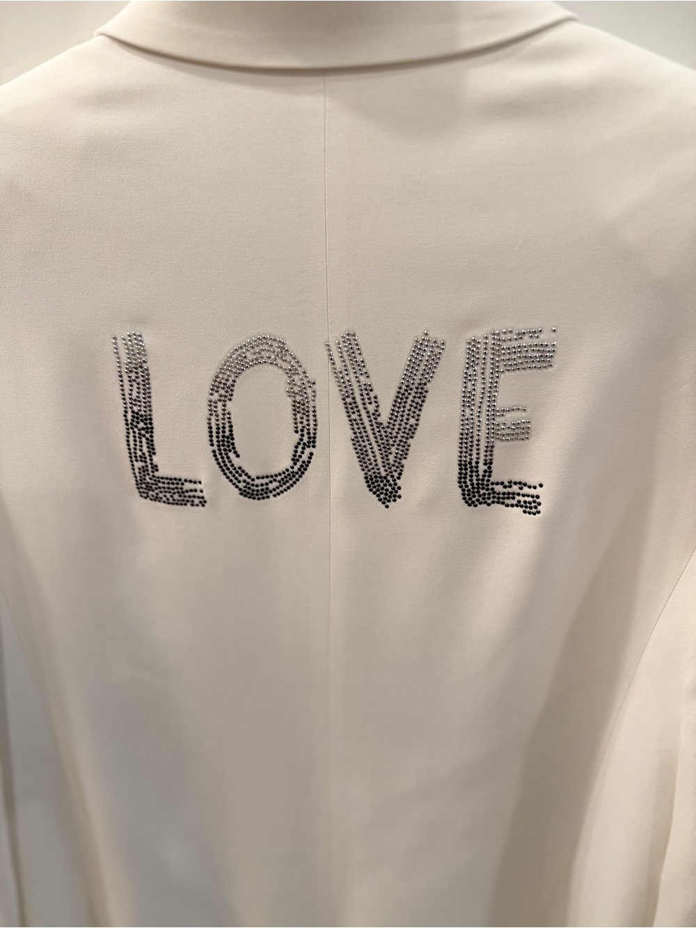Zadig & Voltaire Cream Blazer With Sequin 'LOVE' Motif